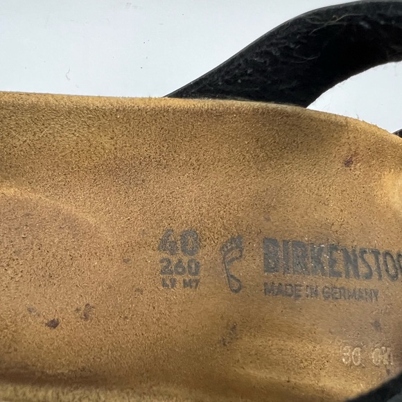 Birkenstock Mayari Sandals US Size 9 EU 40 Black Adjustable Toe Loop Slide Shoe - Picture 3 of 7